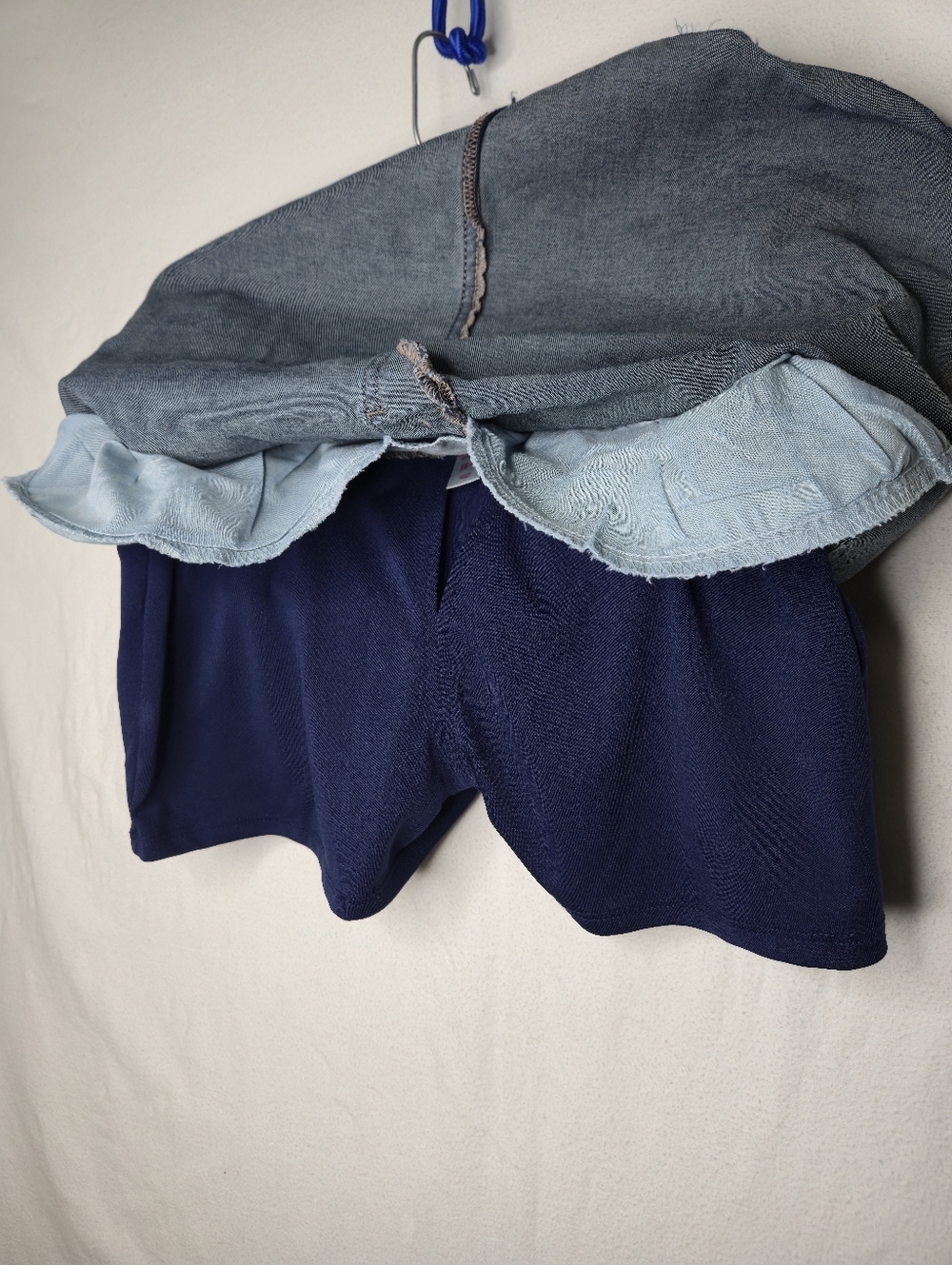 Justice Girls Denim Blue Skort With Stud Details Size 18 Plus - Picture 4 of 7